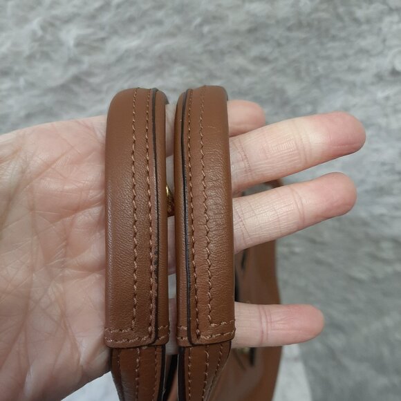 Coach F25205 Brown Tan Taylor Leather Alexis Caryall Tote - Picture 12 of 16